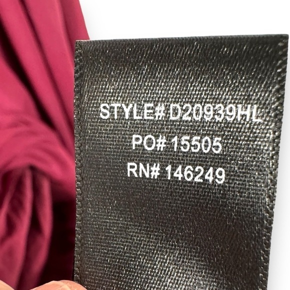 Lulu's Forever & Always Lace Bodice Tulle Maxi Dress, Burgundy, Size Small - Picture 10 of 16